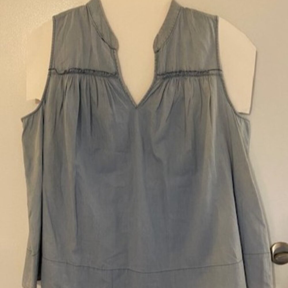 Lane Bryant Chambray Sleeveless Top